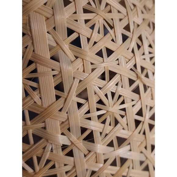 Asian Art Bamboo Wicker Rattan Lantern Shade Pendant Ceiling Lighting Fixture - Picture 2 of 8